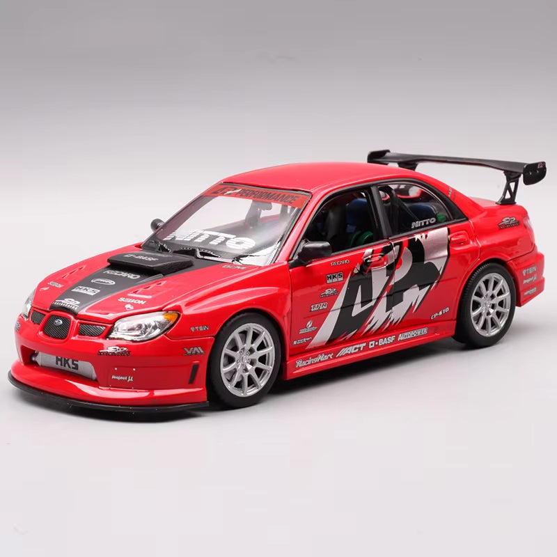 1:24 APR Subaru Lmpreza Performance Alloy Car Model Diecasts Metal Toy Car Model Simulation Collection Childrens Toy Gifts