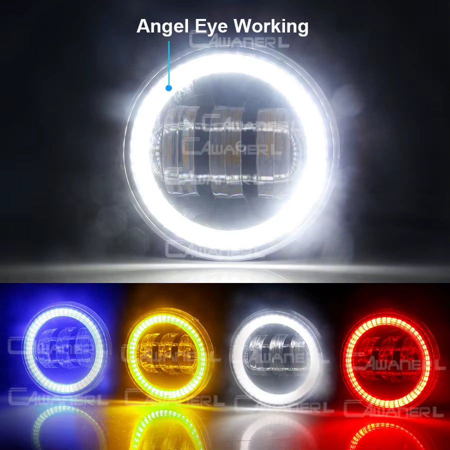 Car Adjustable LED Angel Eye Fog Light Daytime Running Lamp DRL H11 2 Pieces for Subaru WRX STI 2015 2016 2017 2018 2019 2020