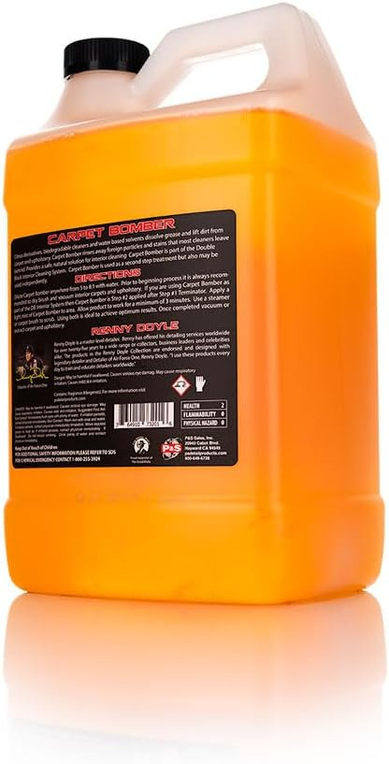 - Carpet Bomber Carpet and Upholstery Cleaner; Citrus-Based Cleaner Dissolves Grease and Lifts Dirt; Highly Dilutable; Great on Engines and Wheel Wells (1 Gallon)