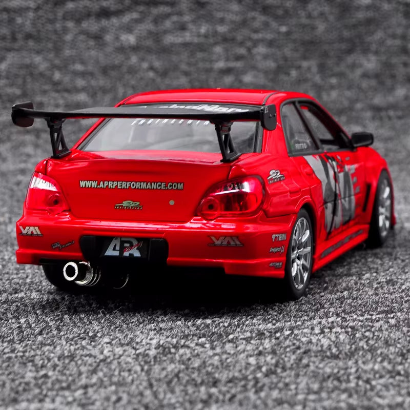 1:24 APR Subaru Lmpreza Performance Alloy Car Model Diecasts Metal Toy Car Model Simulation Collection Childrens Toy Gifts