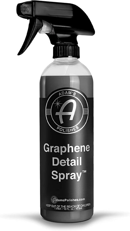 Adam’S Graphene Detail Spray (16 Fl Oz) - Extend Protection of Waxes, Sealants, & Coatings | Waterless Detailer Spray for Car Detailing | Clay Bar, Drying Aid, Add Ceramic Graphene Protection