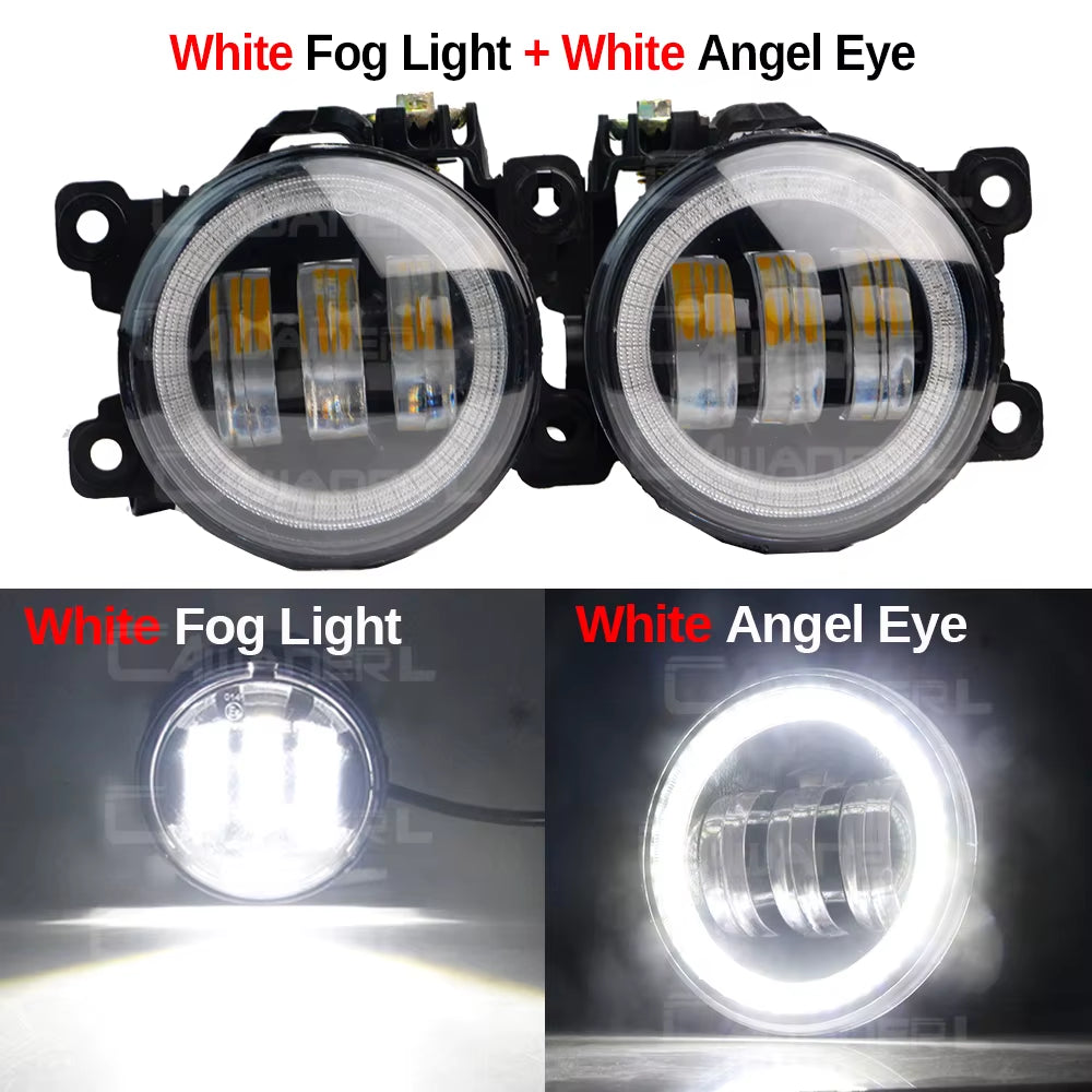 Car Adjustable LED Angel Eye Fog Light Daytime Running Lamp DRL H11 2 Pieces for Subaru WRX STI 2015 2016 2017 2018 2019 2020