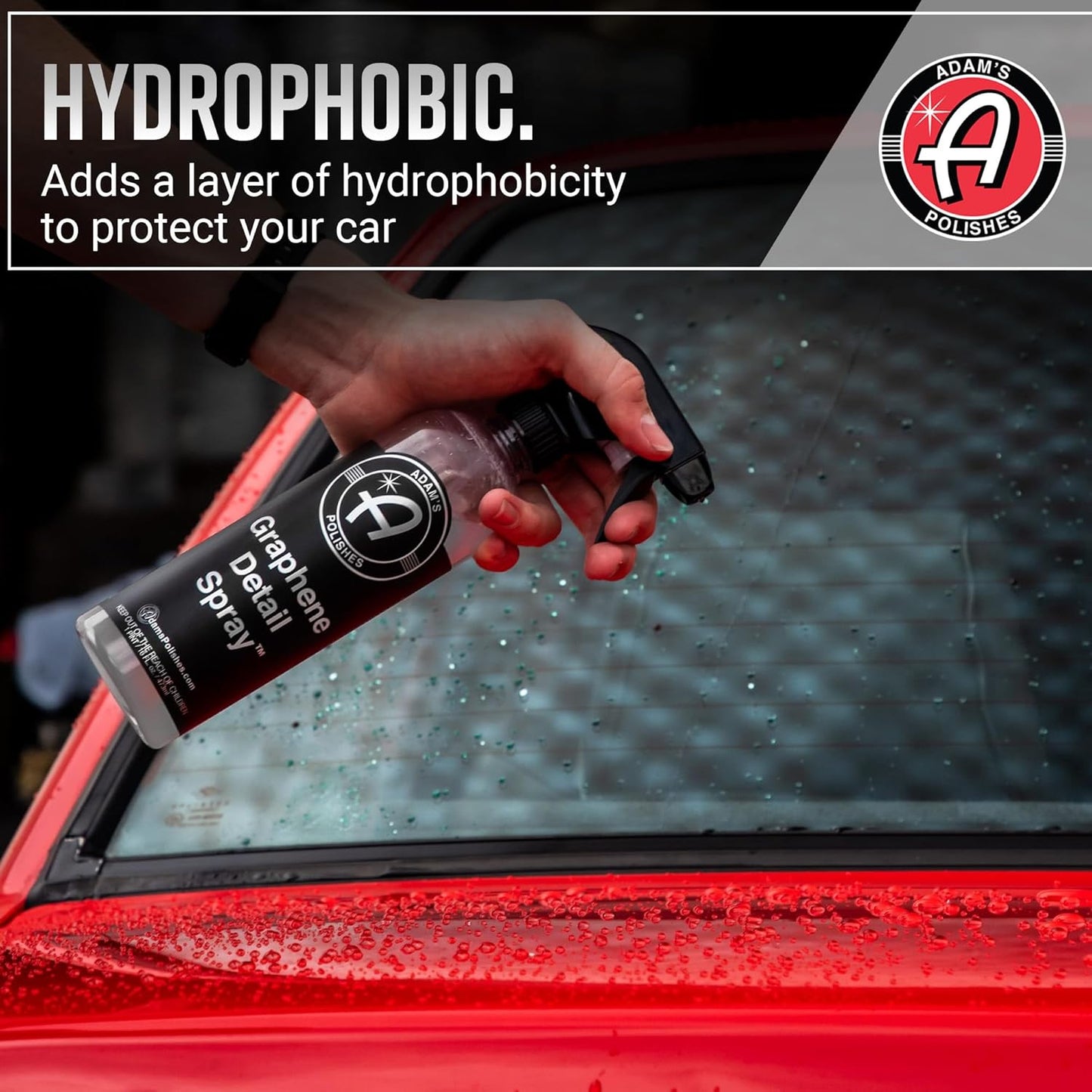 Adam’S Graphene Detail Spray (16 Fl Oz) - Extend Protection of Waxes, Sealants, & Coatings | Waterless Detailer Spray for Car Detailing | Clay Bar, Drying Aid, Add Ceramic Graphene Protection