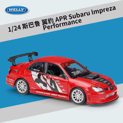 1:24 APR Subaru Lmpreza Performance Alloy Car Model Diecasts Metal Toy Car Model Simulation Collection Childrens Toy Gifts